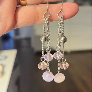dangling fashion earrings.